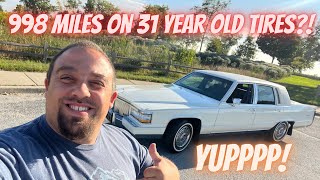 I bought a MINT 1991 Cadillac Brougham and drove it home on its ORIGINAL tires [upl. by Notloc]