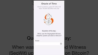 September 5 Time farm answer today When was the Segregated Witness SegWt update activated on [upl. by Nnuahs]