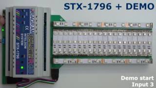 Stairs Lighting Controller color RGB  STX1796 with DEMO function [upl. by Ruenhs228]