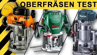 OBERFRÄSEN TEST  Bosch Makita amp Triton Oberfräse  Vergleich amp Infos [upl. by Nebuer]