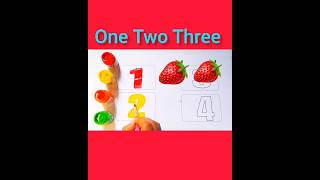 Counting Numbers 1100  Numbers Song one to ten  shorts nurseryrhymes abcd education One [upl. by Haronid]