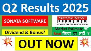 SONATA SOFTWARE Q2 results 2025  SONATA SOFTWARE results today  SONATA SOFTWARE Share News today [upl. by Crandall977]