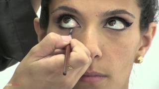 Esmod Dubai  Professional Fashion Makeup Demo Eye Liner [upl. by Mirabel]