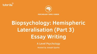 Revision Webinar Biopsychology – Hemispheric Lateralisation Part 3 Essay Writing amp Evaluation [upl. by Anson]