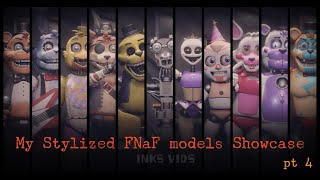 BlenderFNaF My stylized models Showcase pt 4 [upl. by Incrocci]