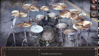 Disturbed  Stricken only drums midi backing track [upl. by Hedges]