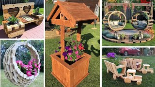 Creating a Wooden Pallet Garden 34 Easy DIY Ideas and Inspiration [upl. by Alber]