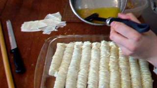 BAKLAVA ROLLS  Its easier than making squares  burma baklava [upl. by Aizan]