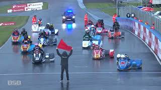 British Sidecar Championship 2024 Round 3 Knockhill  Race 1 [upl. by Deni194]