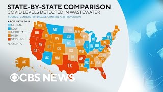 COVID cases rising across US according to levels detected in wastewater [upl. by Jahncke]