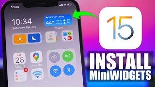 How To Install MINI WIDGETS on iOS 15 [upl. by Trina]