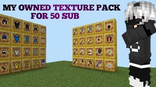 My new texture pack review for 50 subs minecraft mcpe jackbhaiyafunnymoments [upl. by Annaynek]