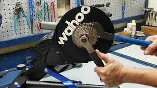 Wahoo Kickr unboxing and setup How to set up your Wahoo Kickr wheel off trainer [upl. by Novi265]