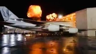 747 CRASHES into TERMINAL FIRE [upl. by Asoj]