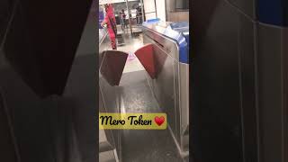 How to use Token in metro delhi shorts comingsoon viral share like [upl. by Effy]