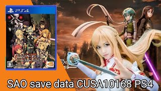 PS4 Sword Art Online Fatal Bullet Save Data near platinum CUSA10168 PS4 hen [upl. by Dralliw762]