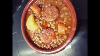 Lentejas con chorizo tradicionales [upl. by Lokim]