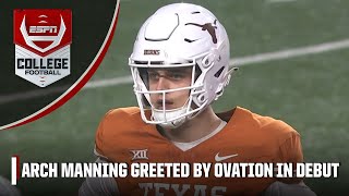 🚨 Arch Manning makes Texas Longhorns debut with TDscoring drive  ESPN College Football [upl. by Etnoved]