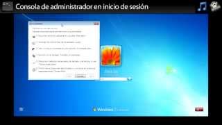 Tutorial Como tener una consola de administrador en el inicio de sesión de Windows 7 [upl. by Neelyad740]