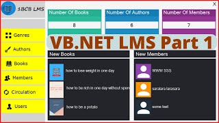 VBNet Project Tutorial  Create a Library Management System Using VBNet And MySQL   Part 1 [upl. by Petronille]