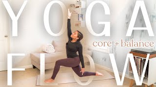 Balance amp Core Yoga Flow for Stability and Strength All Levels  ease into flo [upl. by Yxel]