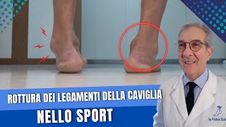 Rottura dei legamenti della caviglia nello sport  Dott Andrea Scala [upl. by Lynad961]