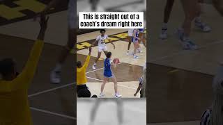 THIS IS STRAIGHT OUT OF A COACH’S DREAM highschoolbasketball basketballhighlights [upl. by Arney]