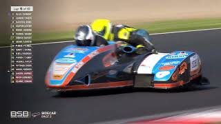 British Sidecar Championship 2023 Round 2 Donington Park  Race 2 [upl. by Anton]