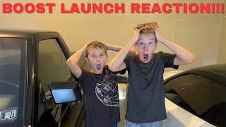 My nephews reaction to a boost launch in my GMC Syclone [upl. by Delahk]