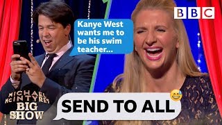 Send To All with Rebecca Adlington  Michael McIntyres Big Show Series 2 Episode 4  BBC One [upl. by Ahtikal]