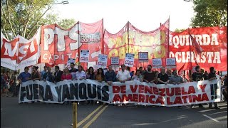 Argentine Socialists Protest USBacked Coup in Venezuela [upl. by Meirrak]