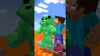 HELP Herobrine Tug Of War VS Alien Impostor in Minecraft minecraft viral shorts [upl. by Christan]