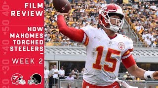 How Patrick Mahomes Torched the Steelers with 6 TD Passes  NFL Film Review [upl. by Corenda636]