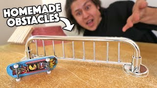 5 EASY DIY FINGERBOARD OBSTACLES [upl. by Atinob]