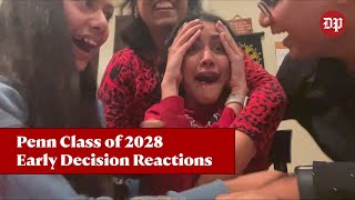 Penn Class of 2028 Early Decision Acceptance Reactions [upl. by Laughlin]