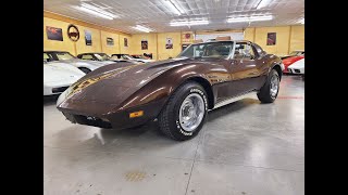 1974 Dark Brown Big Block 4spd Corvette Stingray For Sale [upl. by Della]