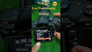 Sony M3 Live View Display settings sonya7iii [upl. by Htaras]