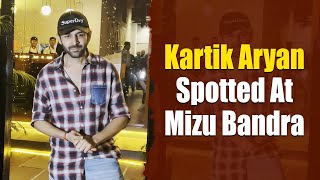 Kartik Aryan Spotted At Mizu Bnadra kartikaaryan bollywood [upl. by Eslehc]