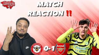 Brentford 01 Arsenal  Troopz Match Reaction  KING KAI TO THE RESCUE [upl. by Huebner46]