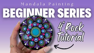 Beginner Series  Dot Art Mandala Tutorial For Beginners [upl. by Aicsila]