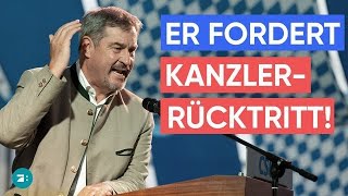 Söder beim Gillamoos zu den OstWahlen quotDas war schon ein Erdbebenquot [upl. by Relyk]