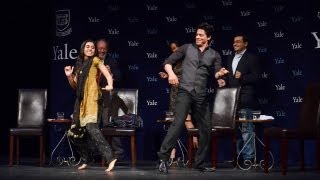 quotChammak Challo Dancequot  Shah Rukh Khan at Yale University as Chubb Fellow Official Video [upl. by Haggar475]