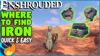 BEST WAYS To Get IRON ORE amp INGOTS  Locations Guide  Enshrouded [upl. by Marian]