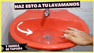 Como DESTAPAR el LAVAMANOS del BAÑO [upl. by Aciraj142]