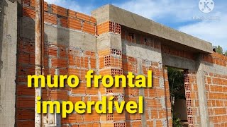 MURO FRONTAL COM LAGE TODO DETALHADO [upl. by Casia]