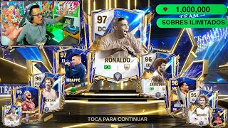 😱 ¿QUE PASA SI GASTAS 1 MILLON de JOYAS en SOBRES ILIMITADOS TOTY del FC MOBILE [upl. by Naginarb]