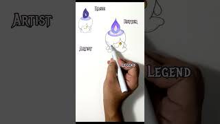 drawing candle Litwick in different Levels [upl. by Mullane76]