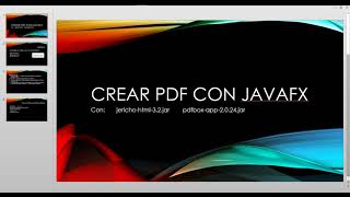 Crear PDF en javafx con pdfbox y jericho html  Crear PDF con múltiples lineas en java [upl. by Gausman]