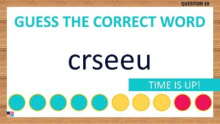 Scrambled Word Game Can You Unscramble These Words 6 Letters [upl. by Erdried]