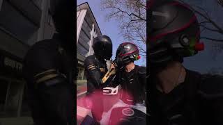 biker bromance helmet kiss attempt gone wrongbikerhumorbikerbromancehelmetkiss [upl. by Erastes]